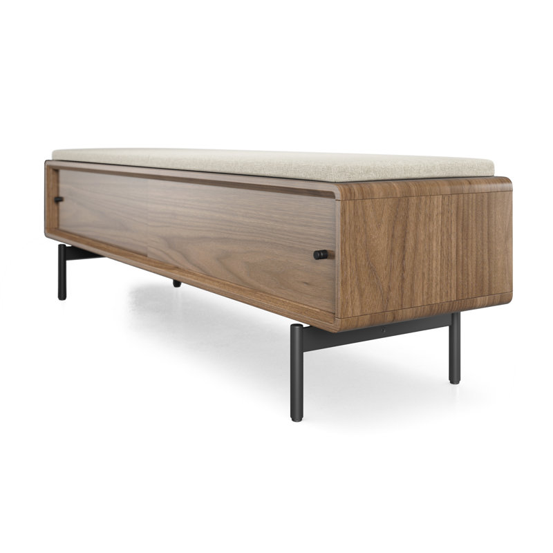 Banc LINQ, Noyer naturel / amande