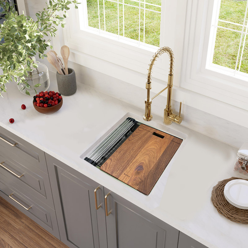 Pro Series 19'' L Stainless Steel Single Basin Kitchen Sink