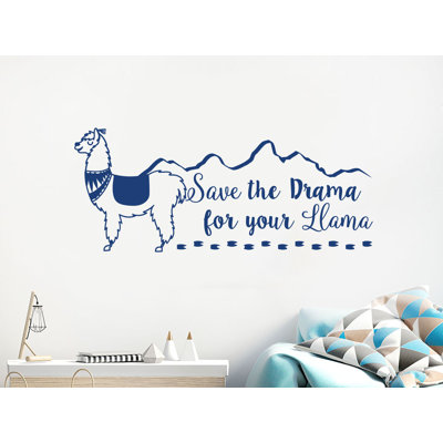Save the Drama for your Llama Wall Decal