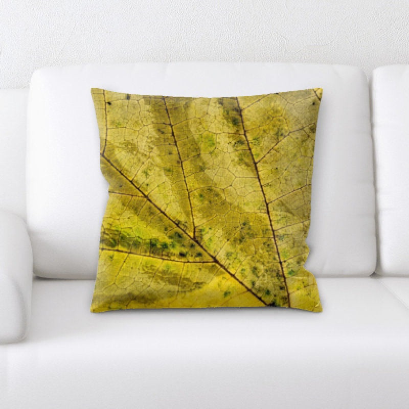 Buschwick Leaf Textures Throw Pillow