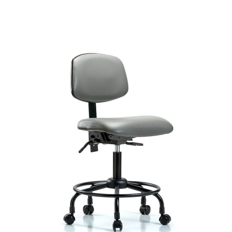 Chaise de travail, Taupe, Roulettes, Non inclinable inclus