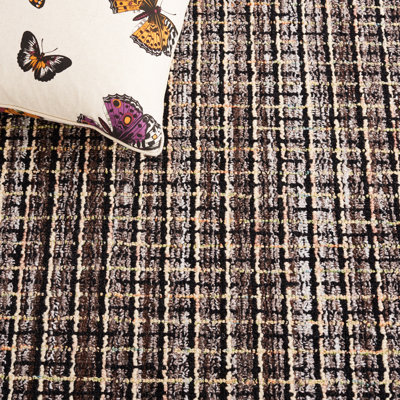 Tapis rayé en laine / coton Natko