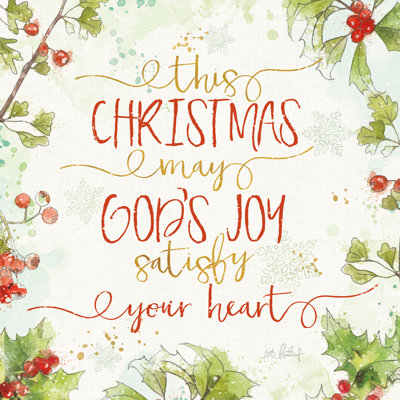 Christmas Sentiments III - Wrapped Canvas Print