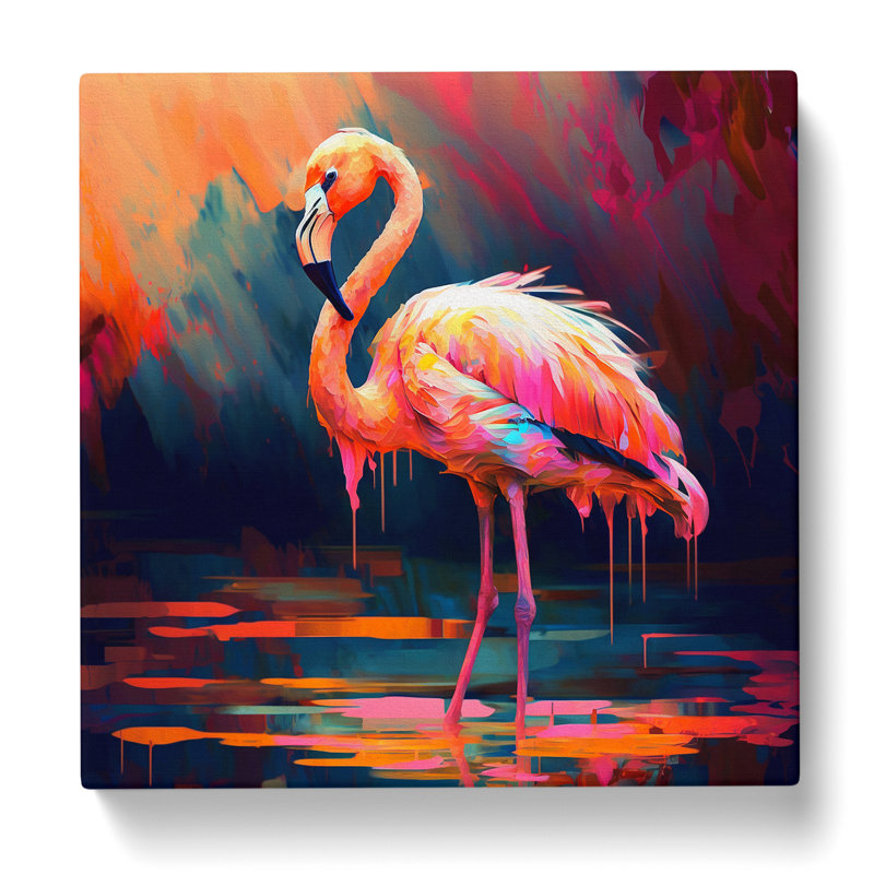 Flamingo Impressionism - No Frame Print