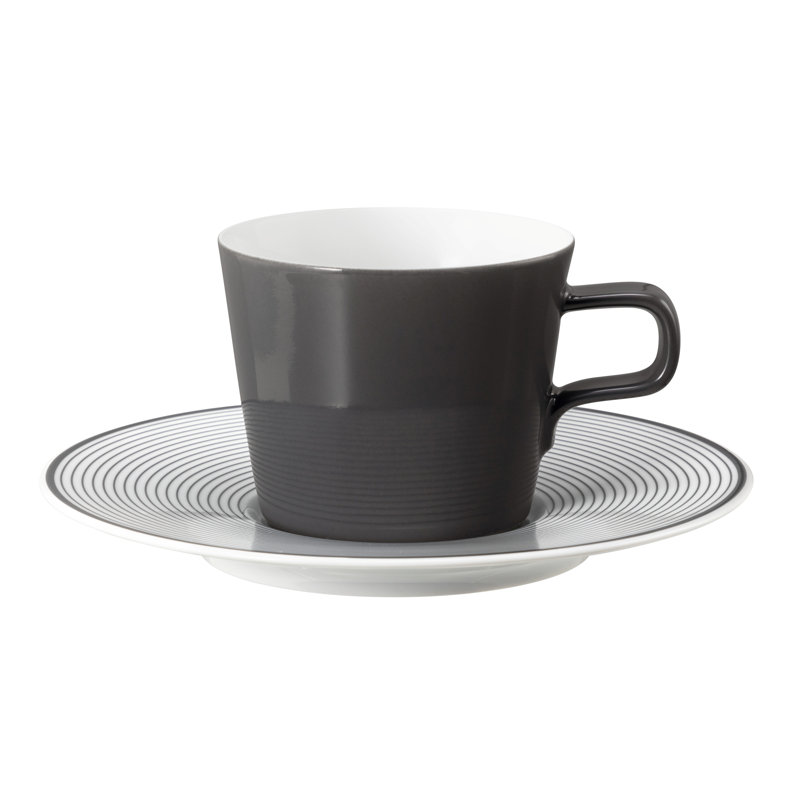 No Limits White Cappuccino Cup, Black