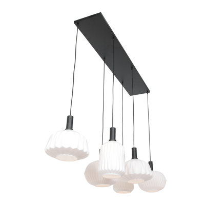 Ozias 6 - Light Black Kitchen Island Pendant