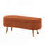 Banc de rangement avec repose-pieds ovale-365113483