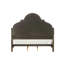 Cadre de lit tapissier d'aspect traditionnel de 1 lit très grand lit en bois massif avec pieds en bois massif