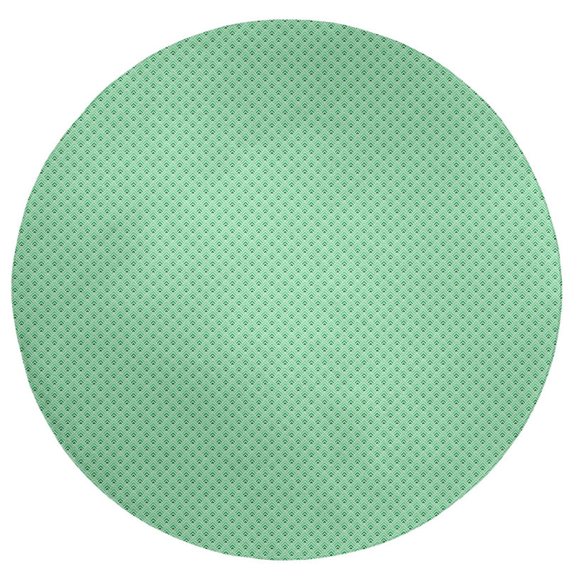 Chenille Geometric Indoor Rug, Round 5'