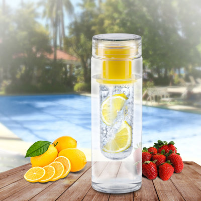 Flash Popup 24oz. Acrylic Water Bottle with Fruit Infuser