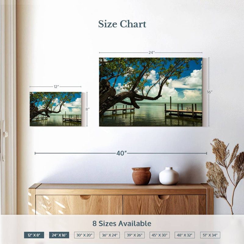 Mehar Key West Dock, H 16 po x l 24 po