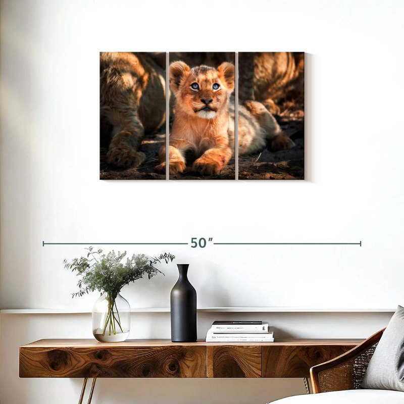 Lion safari Brampt, H 20 po x l 33 po
