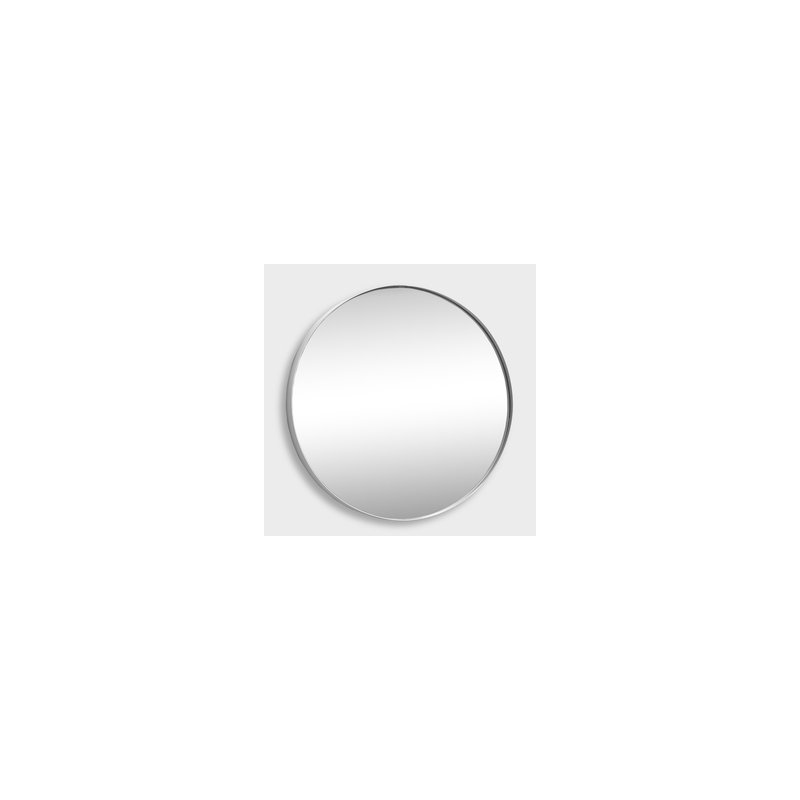 De Soto Metal Wall Mirror, White