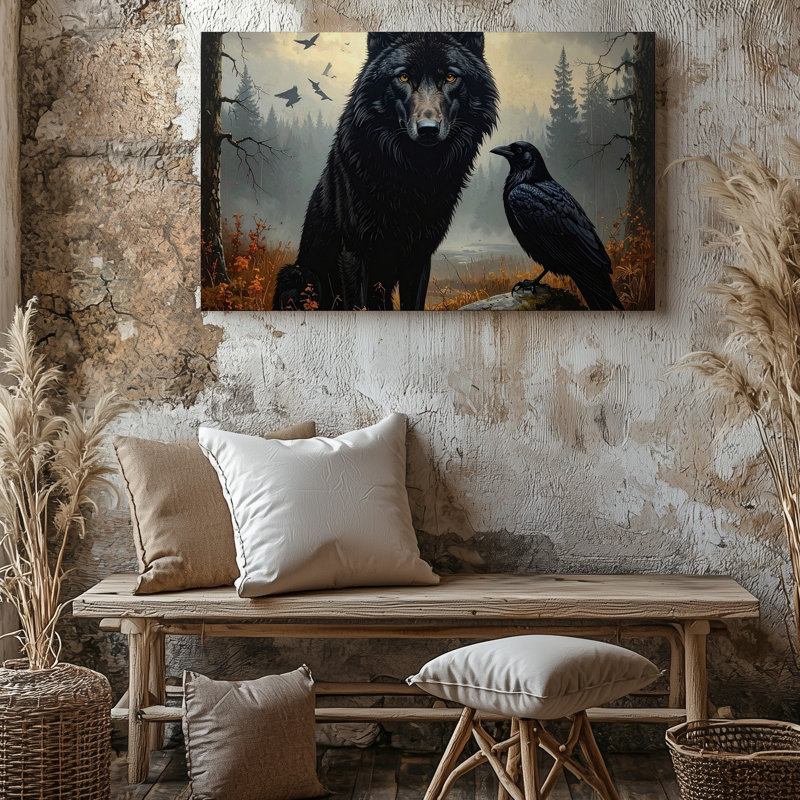 Art mural sur toile, Wild Wild Guardians, H 9 po x l 12 po