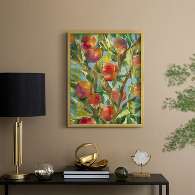 Just Peachy, reproduction encadrée - bois massif