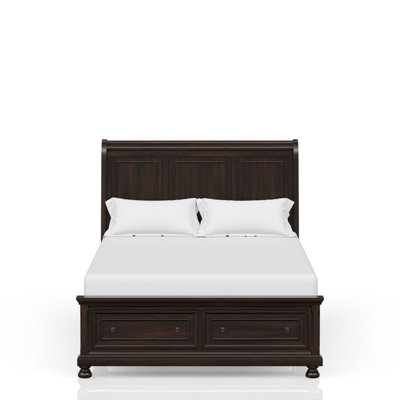 Dark Cherry King Storage Bed