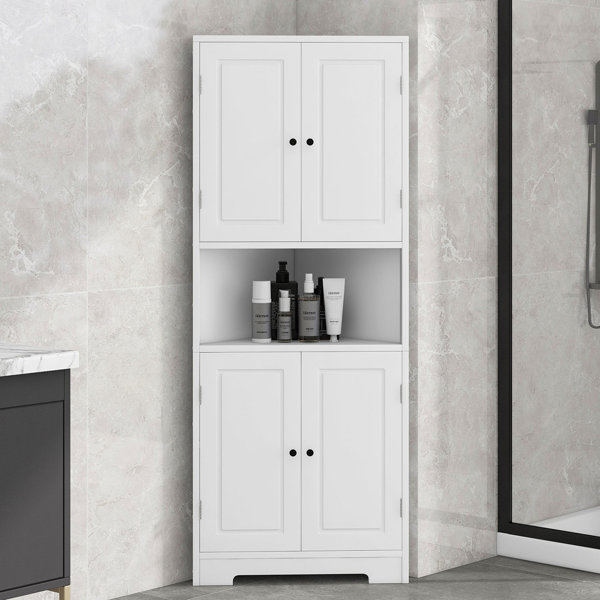 Hokku Designs Jamual Freestanding Linen Cabinet | Wayfair