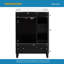 Armoire de salle de bain moderne autoportante 24 po avec deux tiroirs et une porte 24 po-822296768