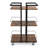 Multi-tier Salon Cart with Universal Wheels and Iron Rail