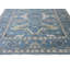 Tapis bleu clair 12 x 15 Oushak