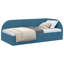  Corner Bed Frame With Headboard Black 80 X 200 Cm Velvet-2137104066-2137104067