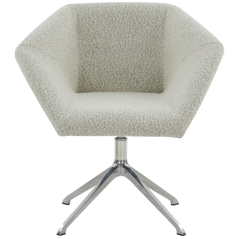 Chaise de travail Ashlan, Crème Boucle
