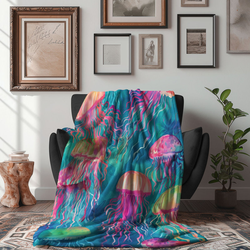 Motifs d'animaux exotiques - couverture de qualité supérieure 1 pièce, Grand lit