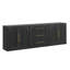 Ensemble de buffet modulaire 3 pièces - C + 2B - Ébène-375952452