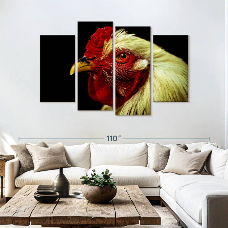 Brampt Chicken Head, 54" H x 84" W