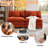 Modular 2-Seater Sofa Couch with Corduroy Upholstery-1756823879