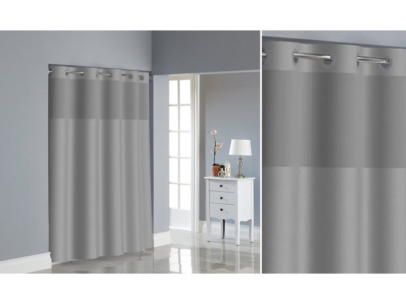 Polyester Shower Curtain, Grey