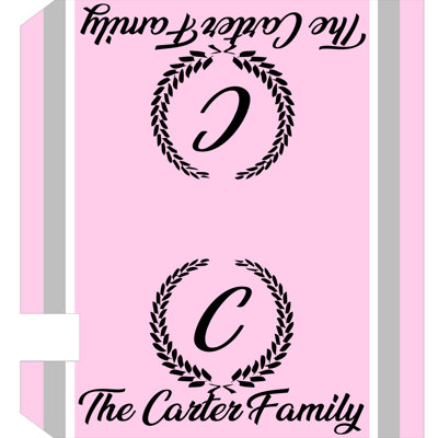 Housse de boîte aux lettres personnalisée monogramme