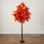 6 pi. Arbre d'automne artificiel pré-éclairé avec 300 lumières DEL blanc chaud