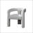 Beige Boucle Side Chair