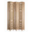 Paravent en bois massif 67 po avec motif floral sculpté à la main-1821948192-1821382374