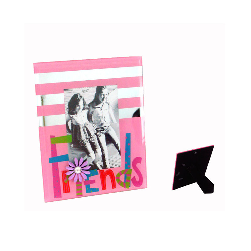 Temecula Pink Glass Matte Picture Frame with Mat