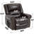 Power Lift Recliner Chair Heat Massage Dual Motor Infinite Position Up To 350 LBS, Genuine Leather, Heavy Duty Motion Mechanism With USB Ports-1195878026