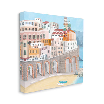 Architecture d'Atrani : bâtiments d'une ville balnéaire italienne