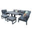 90cm Wide U-Shaped Patio Sofa with Cushions