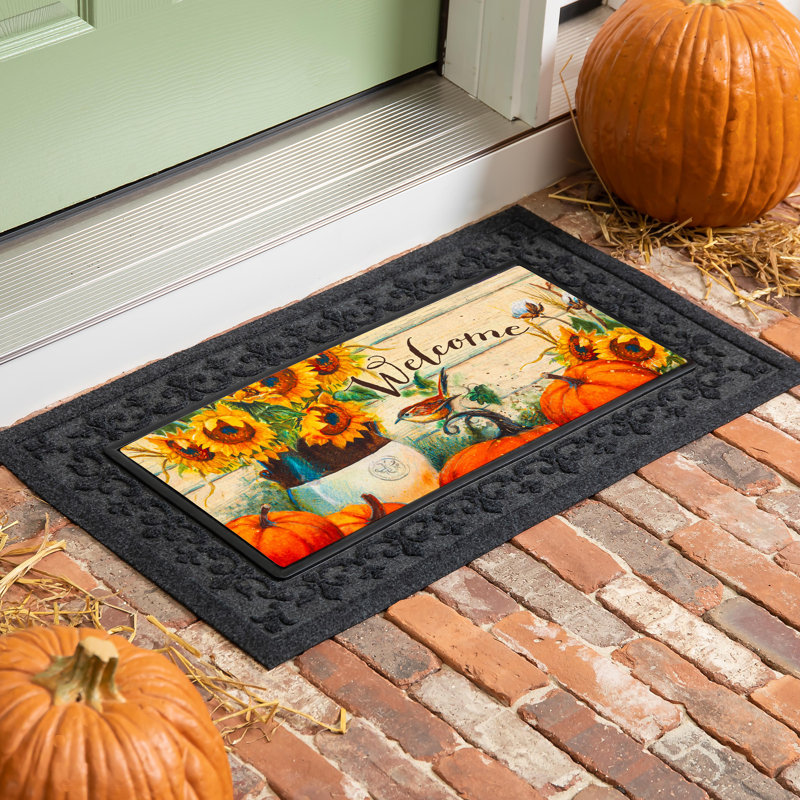 Tapis en coton et tournesols Sassafras