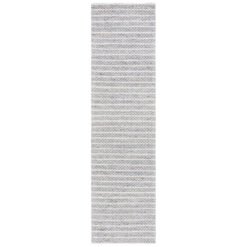 Vendome Hand Woven Wool And Cotton With Latex Solid Color Rug, Runner 2'3" x 8'
