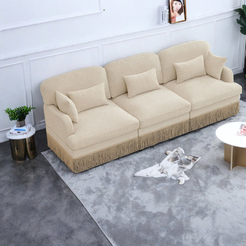 Canapé modulaire en chenille 3 places Comfy