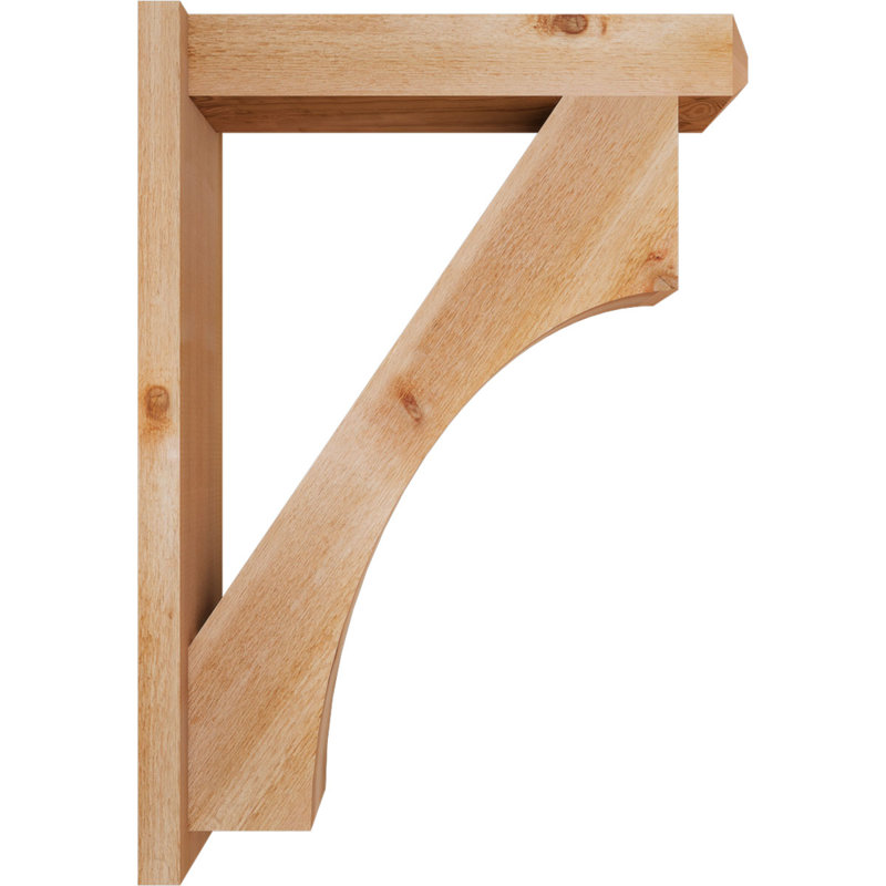 Persienne en bois rustique Westlake Craftsman, Cèdre rouge de l'Ouest de 6 po (sciage brut), P 30 po x H 42 po