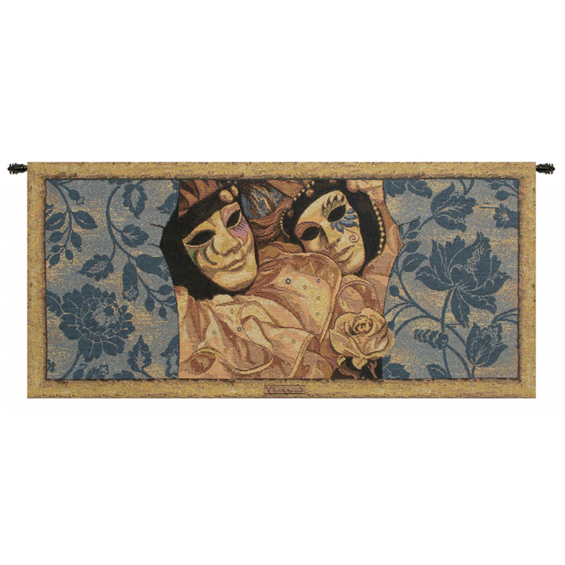 Italian Loom Woven Cotton Blend Wall Hanging, 24" H x 88" W