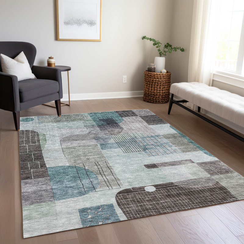 Tapis intérieur / extérieur lavable à la machine Chantille ACN1116, Rectangle 8' x 10'