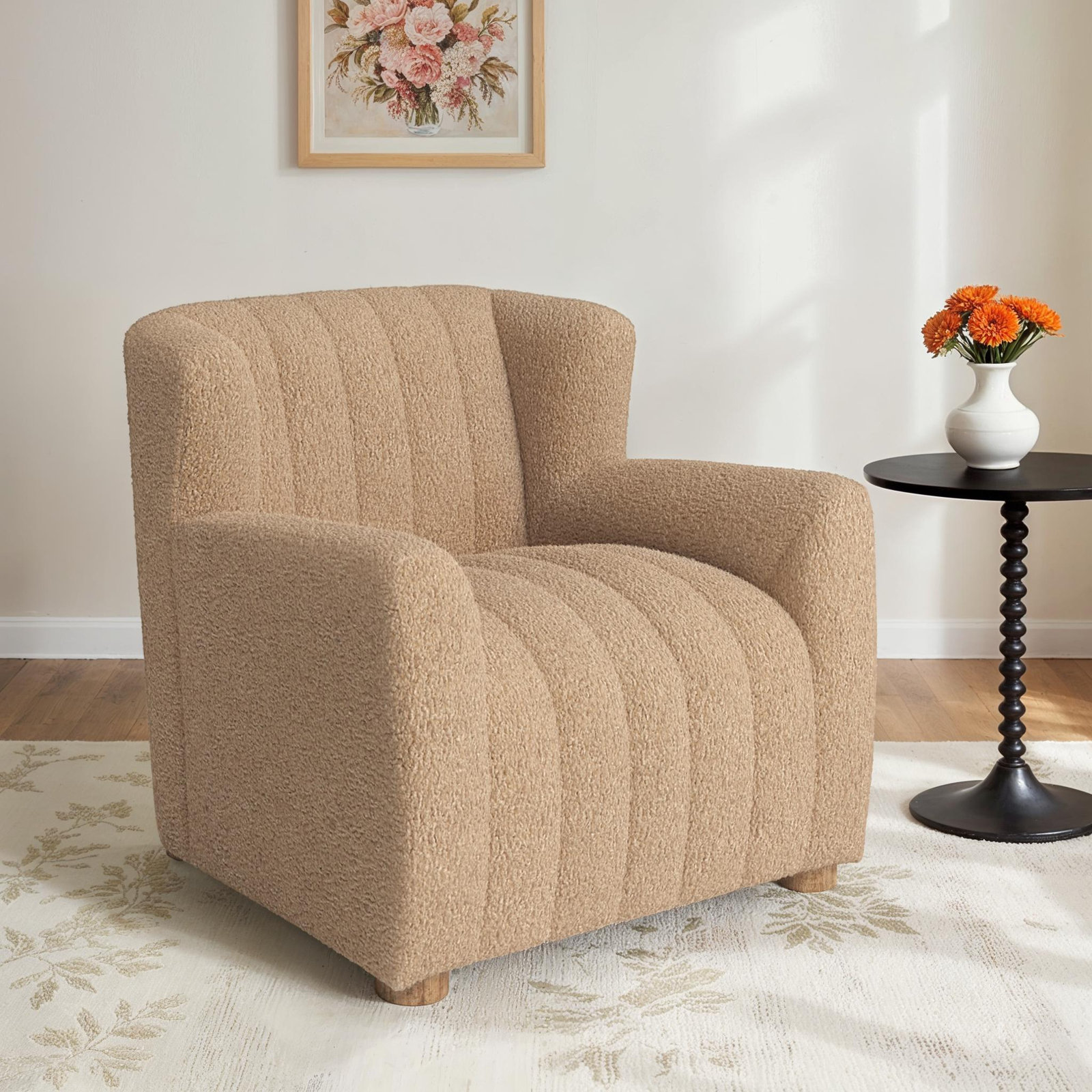 Sava Upholstered Wingback Chair