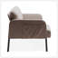 Canapé beige en polyester 2 places, causeuse moderne pour le confort et le style dans les petits espaces-887331594