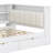 Wood Platform Bed With Storage Shelves, Drawers, Charging Station, LED, Desk And Upholstered Headboard-492922839-492922836