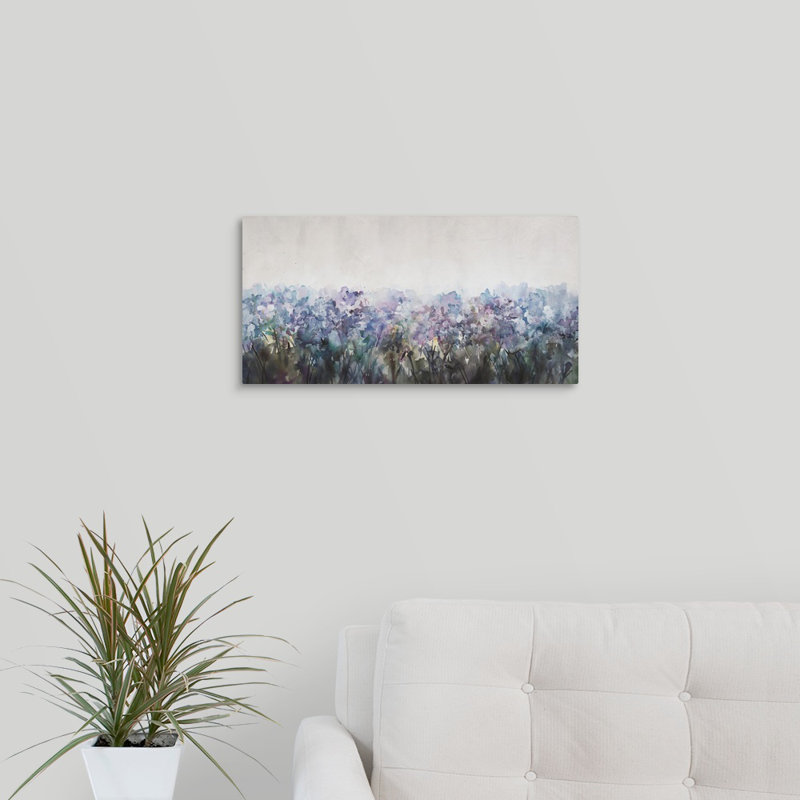 « wild iris i », peinture sur toile, Toile tendue, H 10 po x l 20 po x p 1,25 po