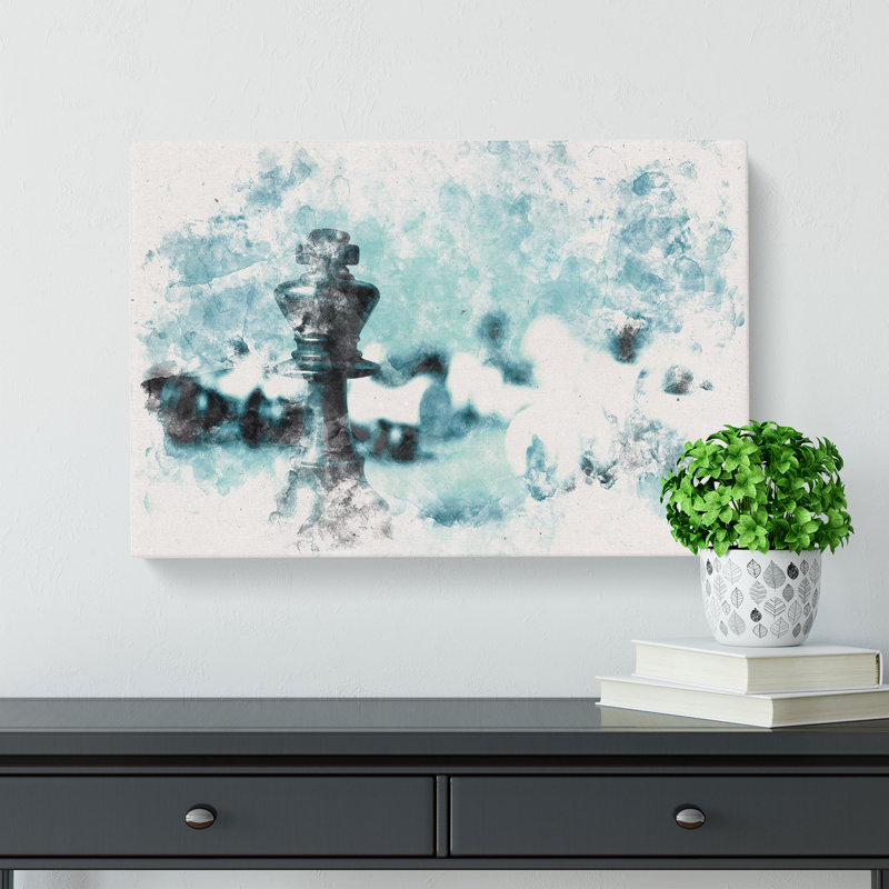 A Chess Battle - Wrapped Canvas, 35cm H x 50cm W x 3cm D